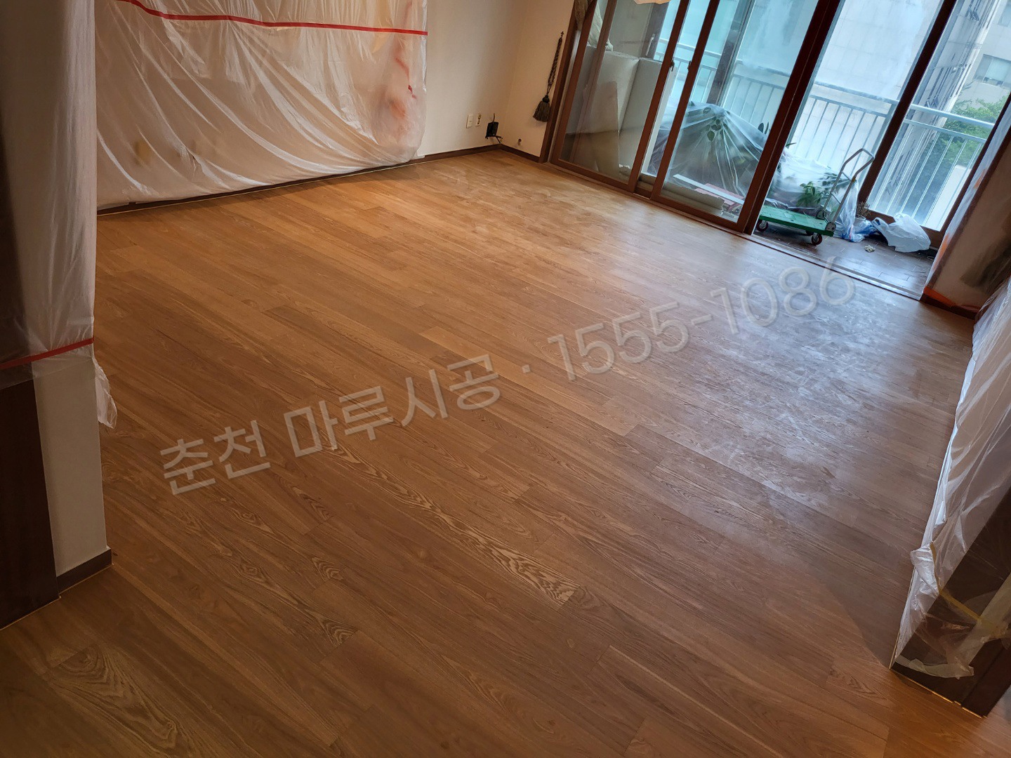 춘천 근화동 마루바닥 시공업체 디앤메종 텐우드 애쉬 아파트 시공 후