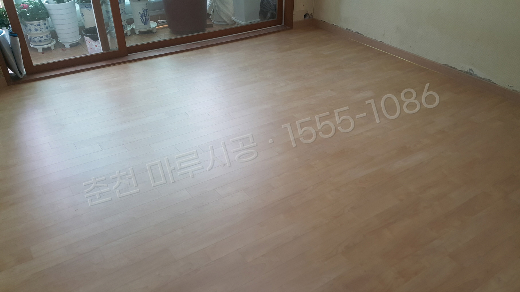 춘천 교동 한솔 울트라 메이플 아파트 마루 시공 시공 후