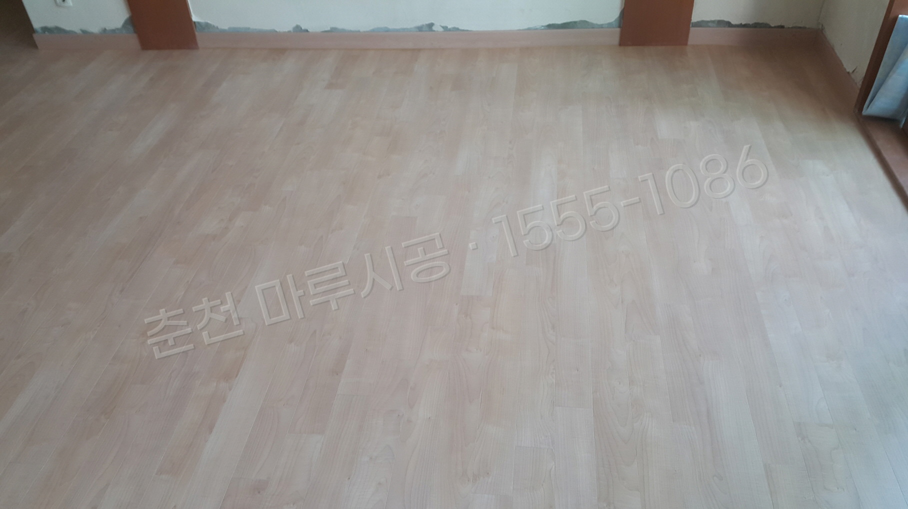 춘천 교동 한솔 울트라 메이플 아파트 마루 시공 시공 후