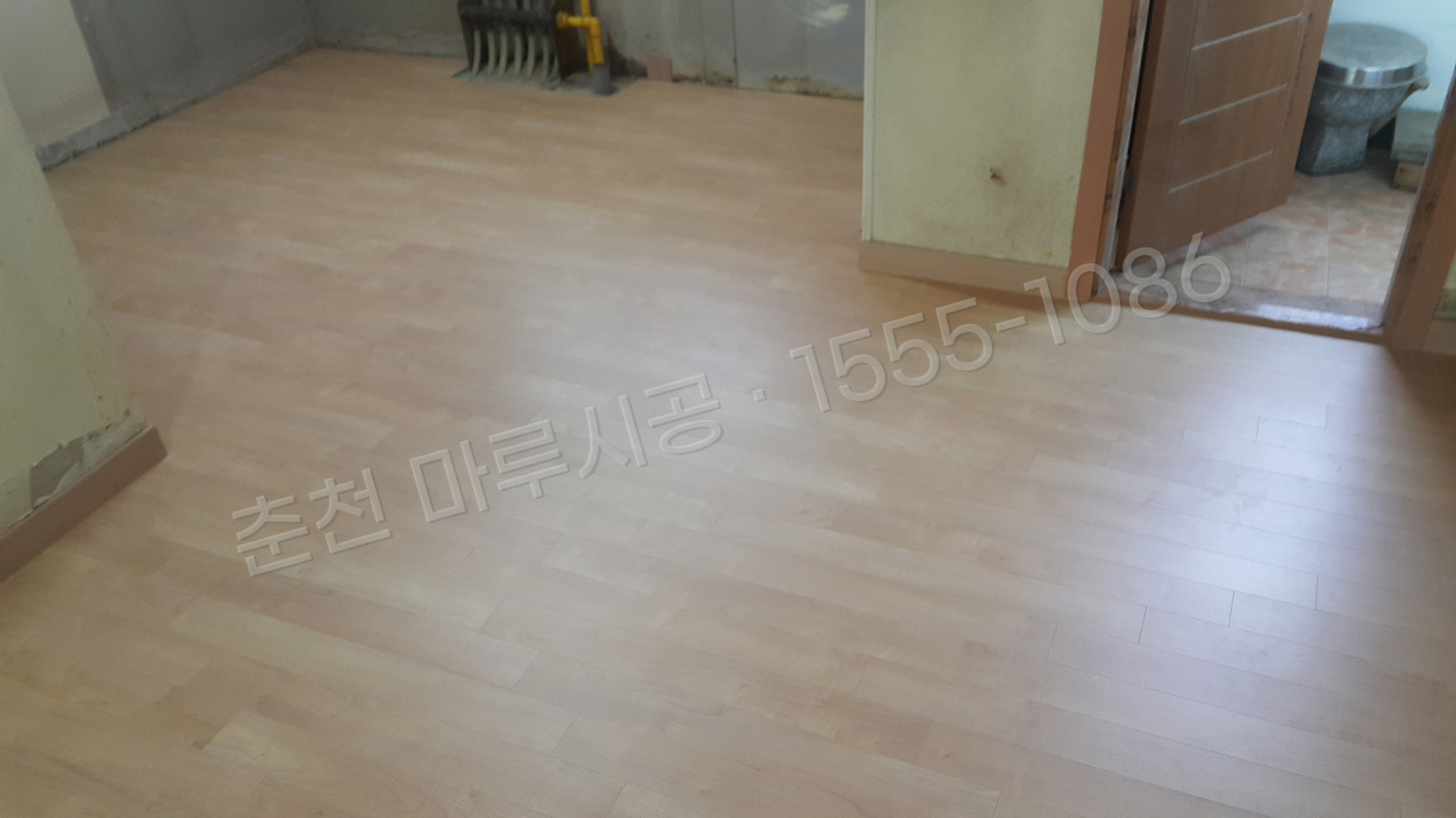 춘천 교동 한솔 울트라 메이플 아파트 마루 시공 시공 후