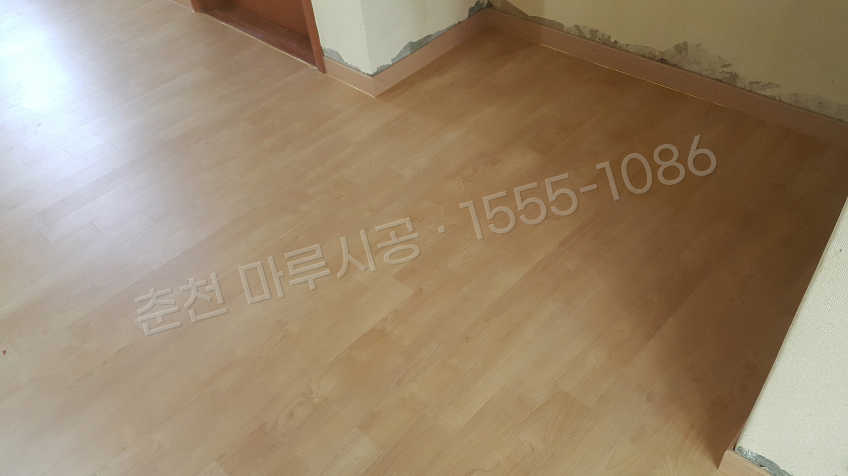 춘천 교동 한솔 울트라 메이플 아파트 마루 시공 시공 완료