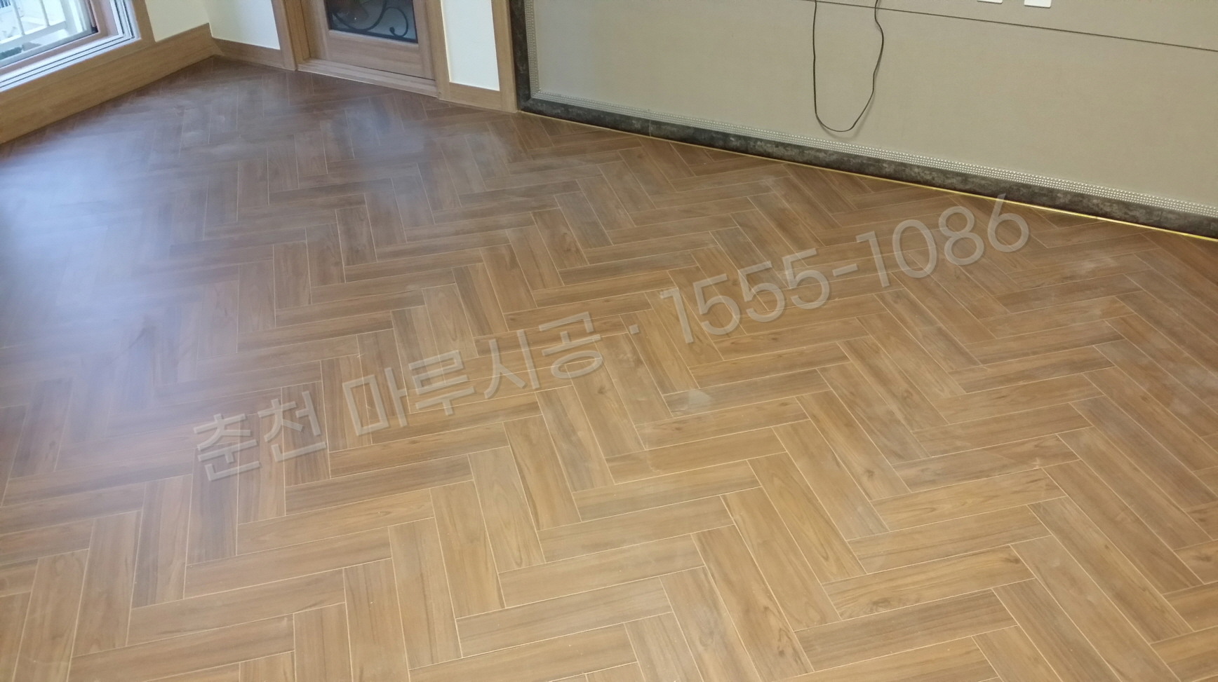 춘천 칠전동 마루바닥 시공업체 구정 프라하 티크 아파트 시공 후