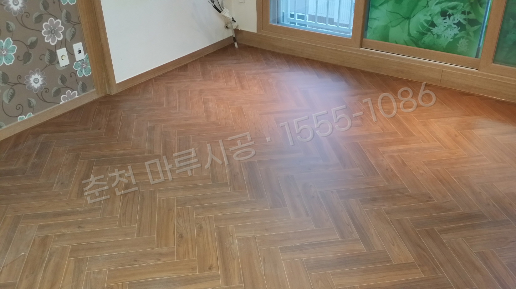 춘천 칠전동 마루바닥 시공업체 구정 프라하 티크 아파트 시공 후