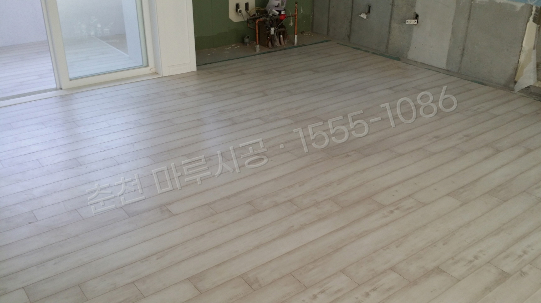 춘천 조양동 마루바닥 시공업체 구정 맥시강 모로칸화이트 아파트 시공 완료