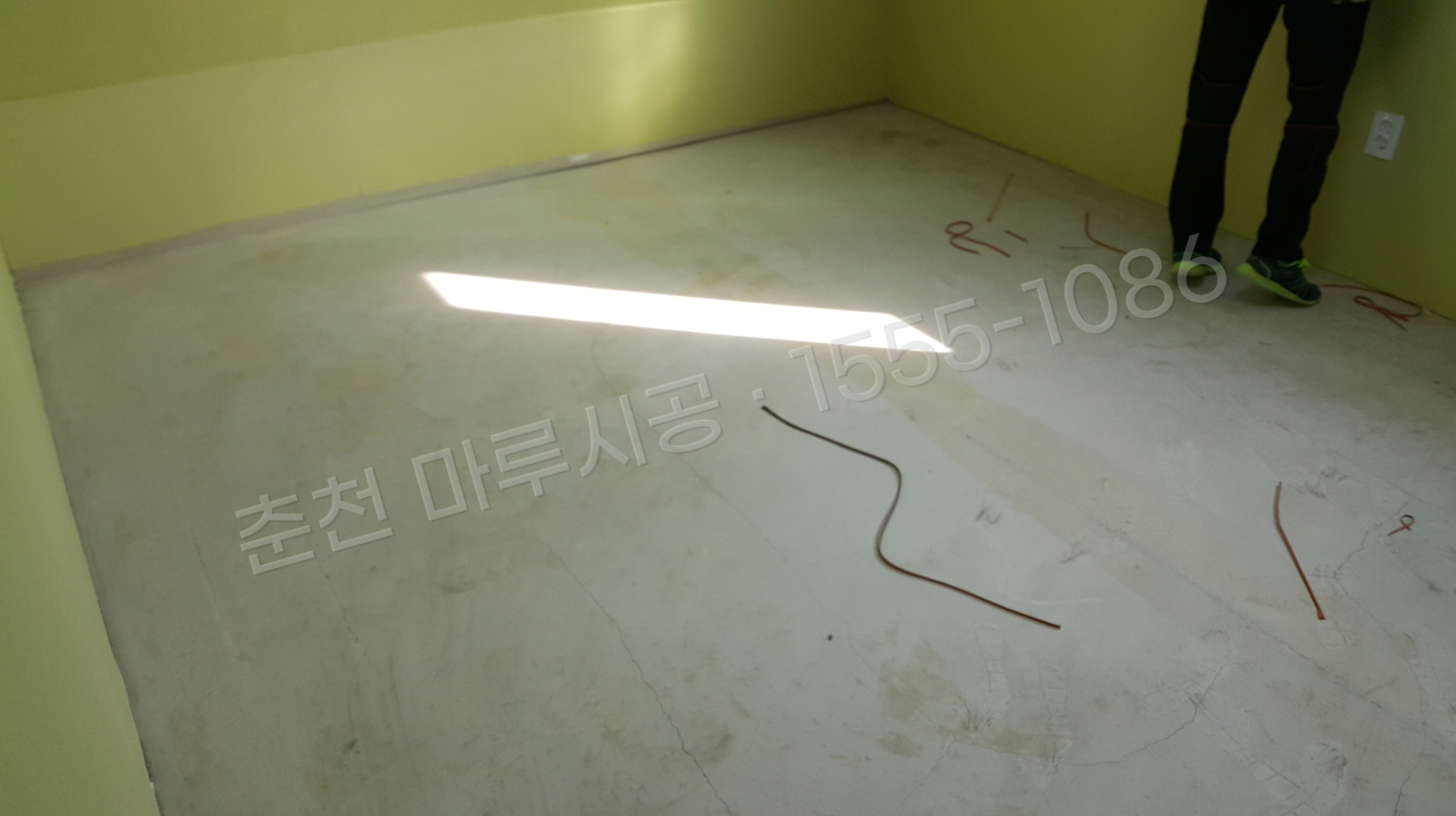 춘천 삼천동 마루바닥 시공업체 스타 하이마루 아프로모시아 단독주택 시공 전