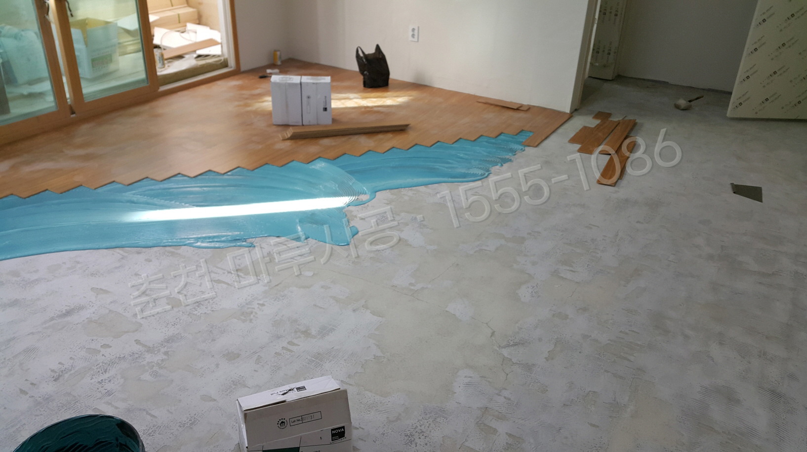 춘천 삼천동 마루바닥 시공업체 스타 하이마루 아프로모시아 단독주택 시공 중
