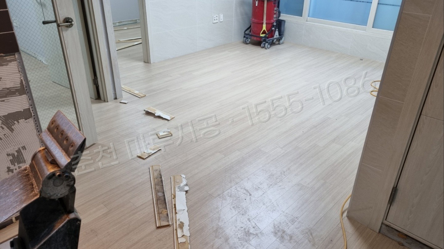 춘천 중앙로3가 마루바닥 시공업체 스타 하이마루 트렌드 아파트 시공 전