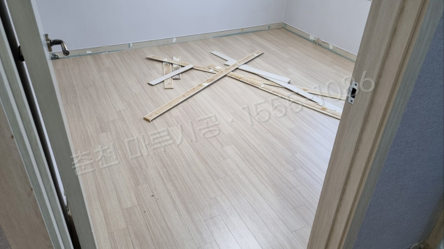 춘천 중앙로3가 마루바닥 시공업체 스타 하이마루 트렌드 아파트 시공 전