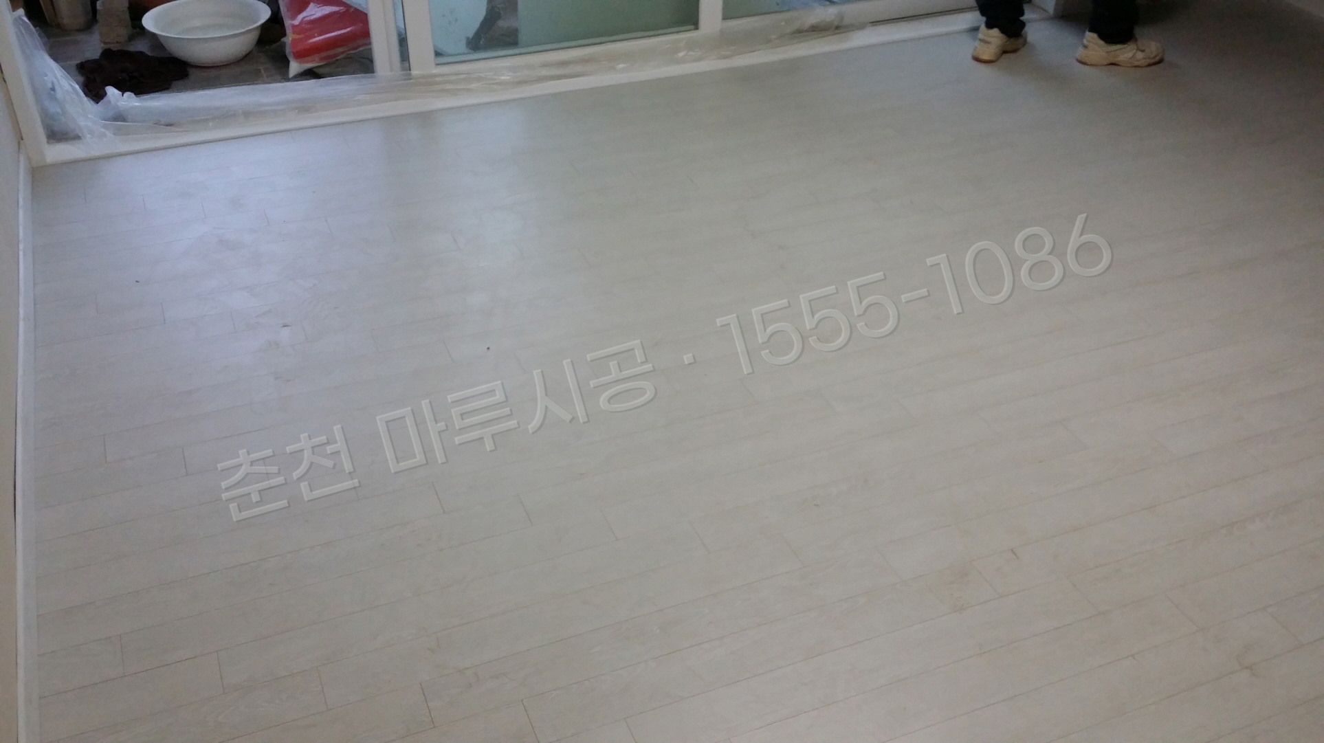 춘천 낙원동 동화 나투스강 화이트워시오크 아파트 마루 시공 시공 후