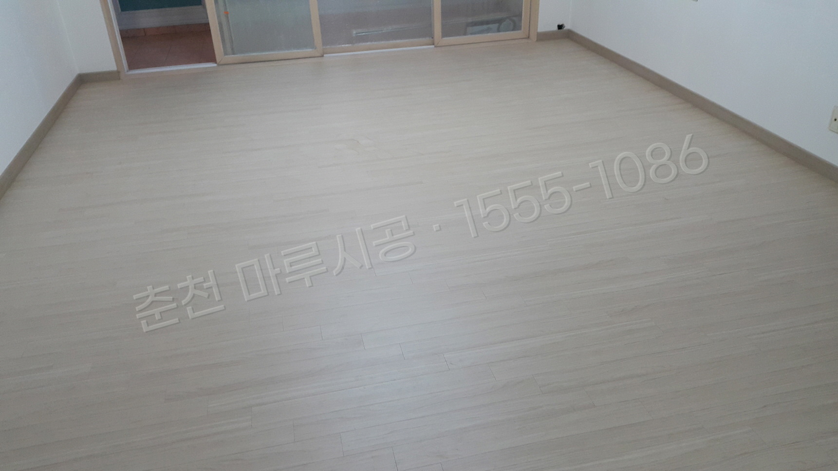 춘천 옥천동 한솔 SB 제너럴오크 아파트 마루 시공 시공 후