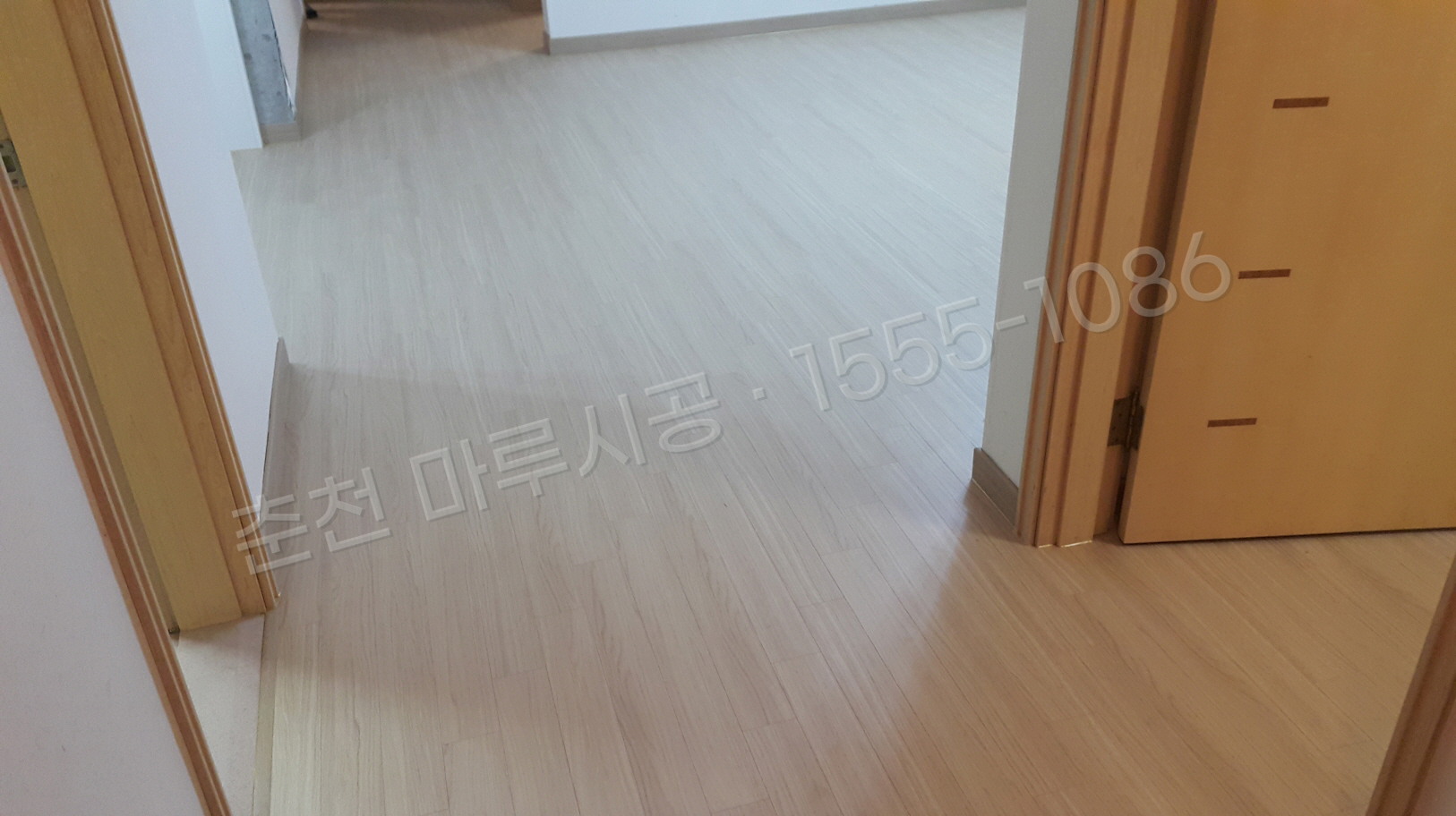 춘천 옥천동 한솔 SB 제너럴오크 아파트 마루 시공 시공 후
