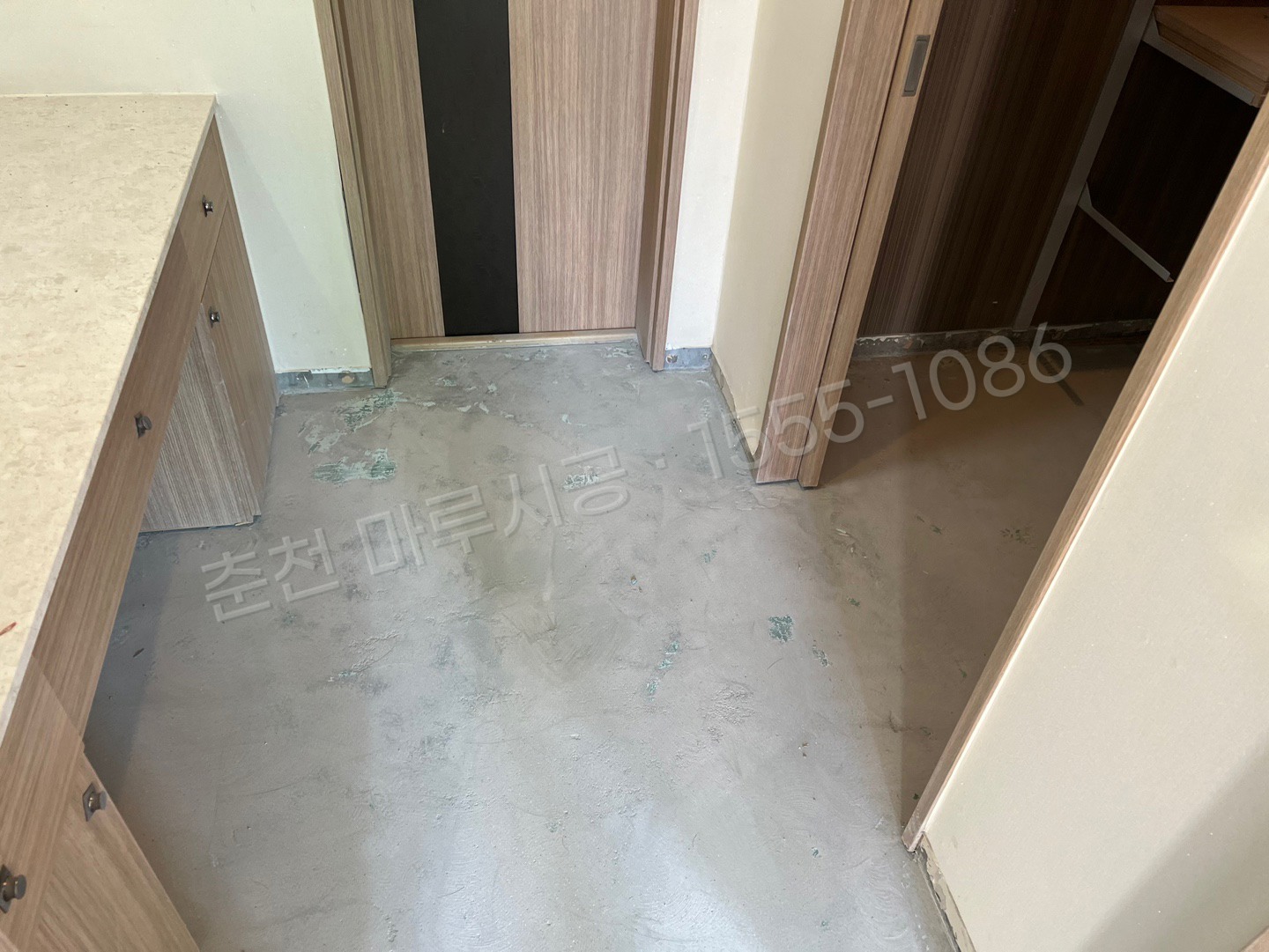 춘천 중도동 스타 하이마루 워시오크 아파트 마루 시공 시공 전