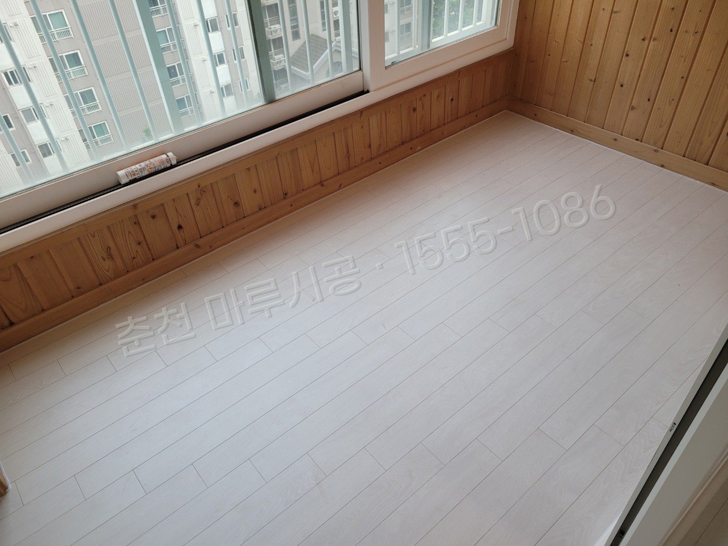 춘천 소양로1가 동화 나투스진 어반화이트 아파트 마루 시공 시공 후