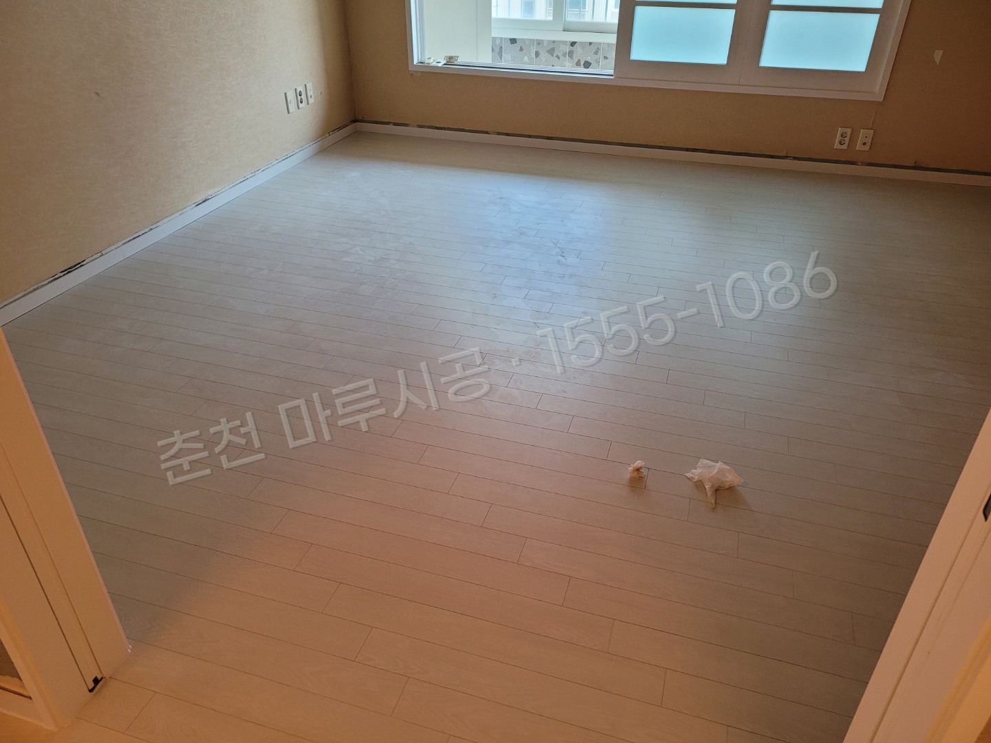 춘천 소양로1가 동화 나투스진 어반화이트 아파트 마루 시공 시공 후