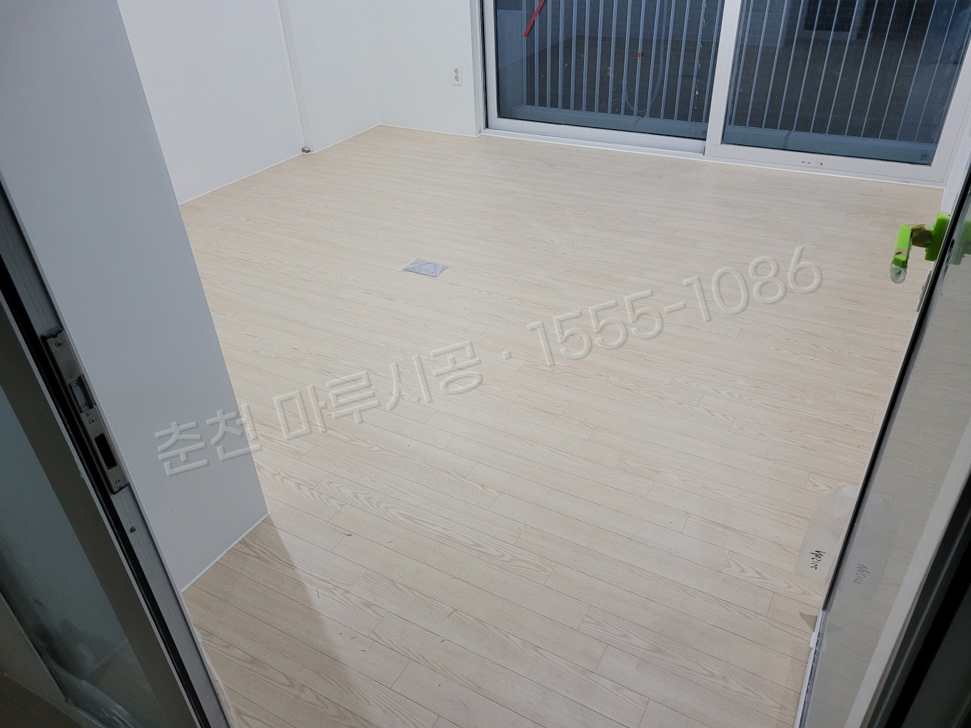 춘천 상가 스타 강마루 화이트애쉬 시공 시공 후