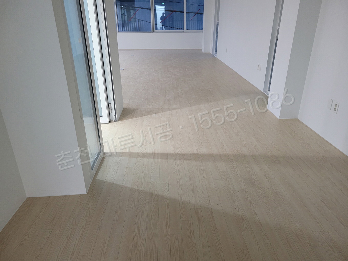 춘천 상가 스타 강마루 화이트애쉬 시공 시공 후