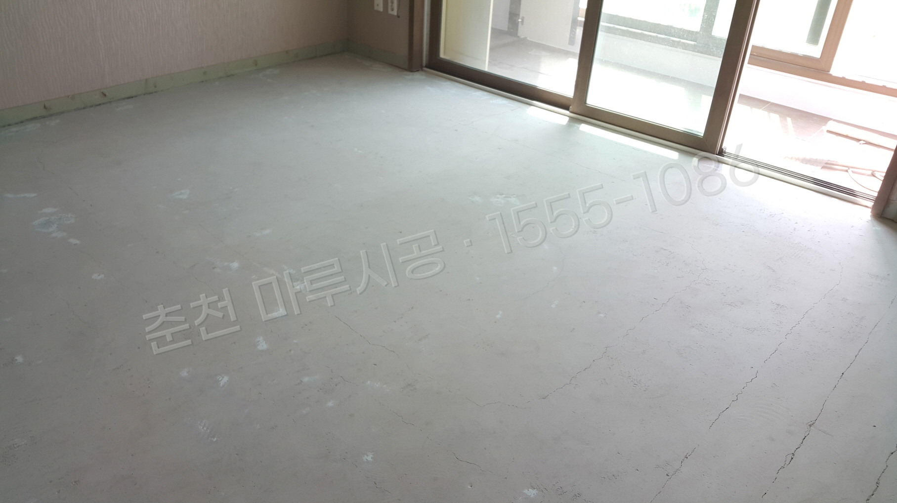 춘천 신북읍 LX 강그린 내츄럴라떼 강마루 시공 시공 전