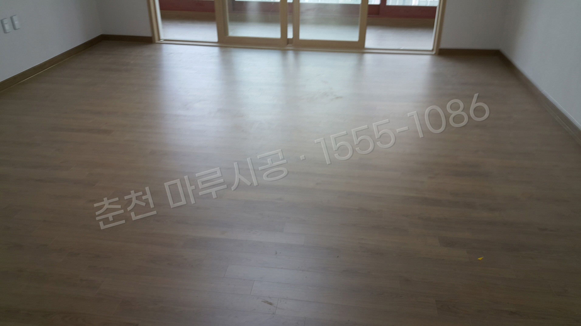 춘천 동면 한솔 울트라 로얄오크 강마루 시공 시공 후