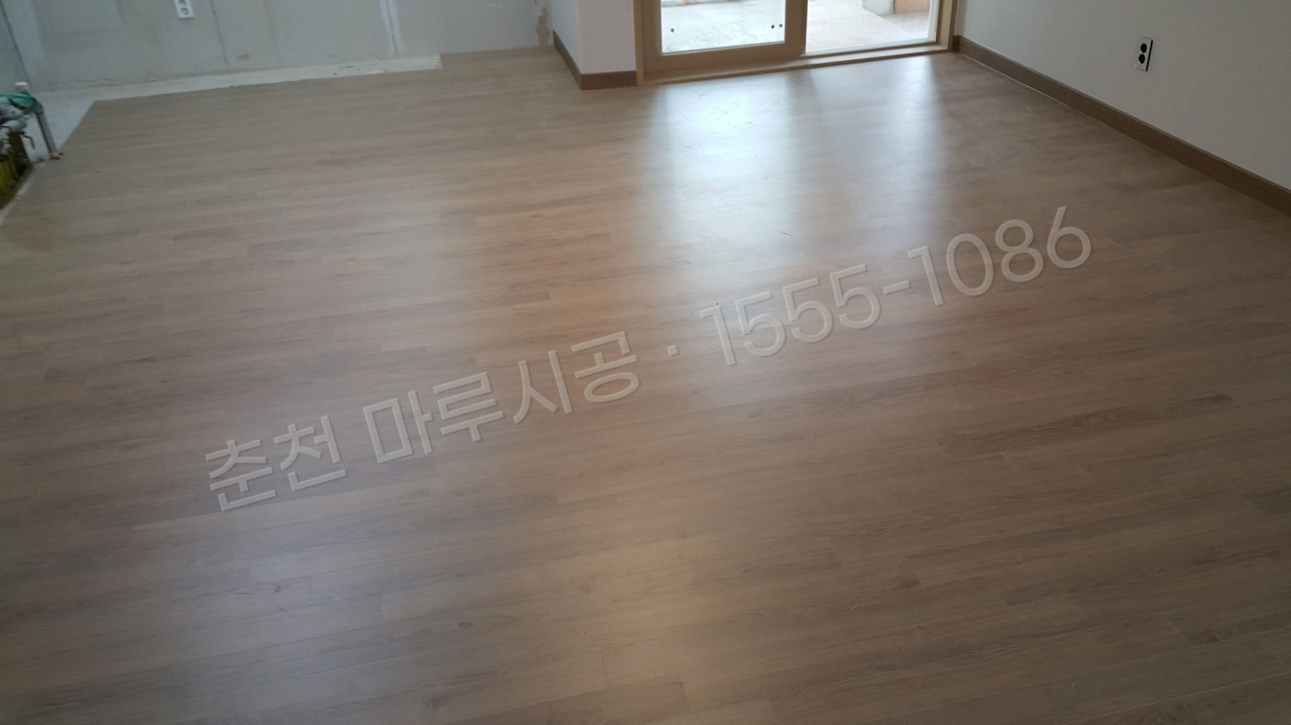 춘천 동면 한솔 울트라 로얄오크 강마루 시공 시공 후