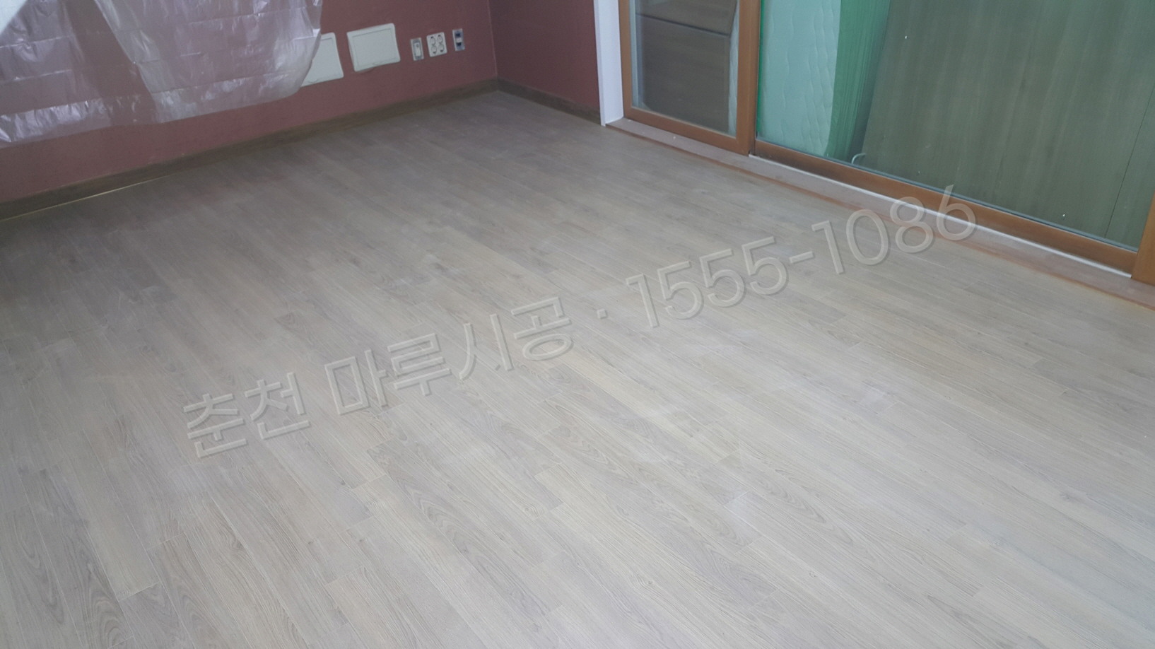 춘천 동내면 한솔 울트라 로얄오크 강마루 시공 시공 후