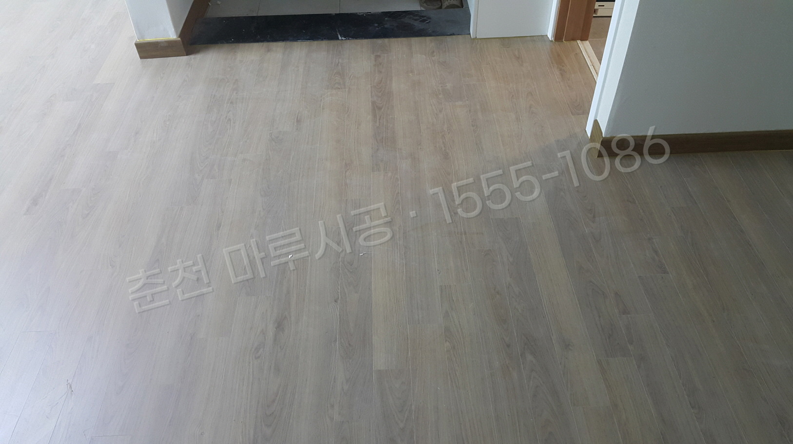 춘천 동내면 한솔 울트라 로얄오크 강마루 시공 시공 완료