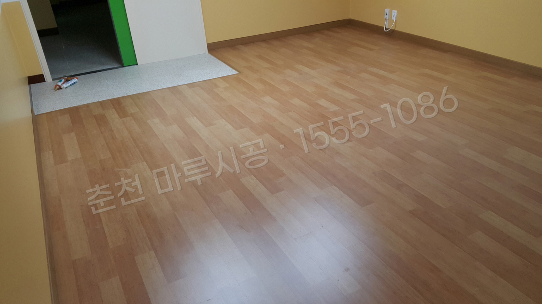 춘천 죽림동 한솔 락 대나무 아파트 마루 시공 시공 후