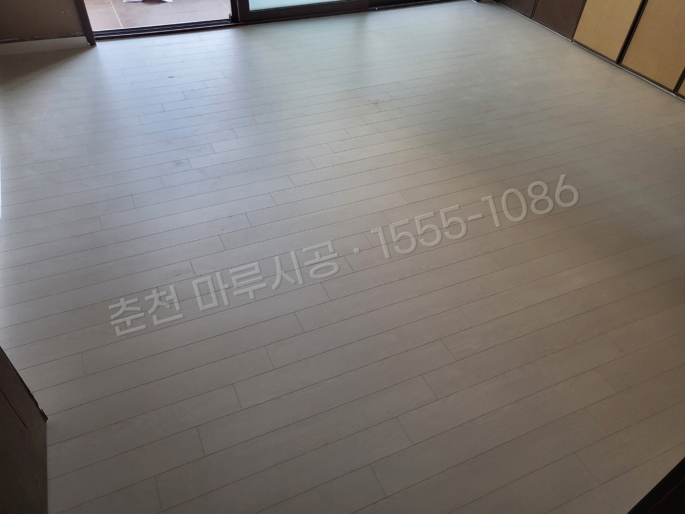 춘천 소양로2가 마루바닥 시공업체 동화 나투스진 어반화이트 아파트 시공 후