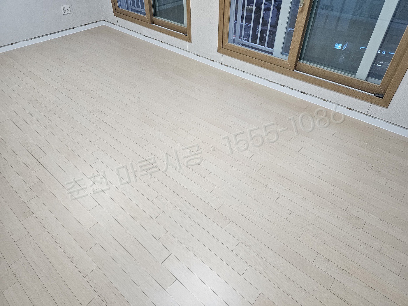 춘천 봉의동 스타 강마루 메이플 아파트 마루 시공 시공 후